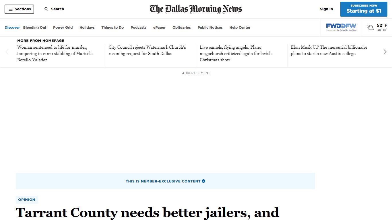 Tarrant County needs better jailers, and more of them - Dallas News